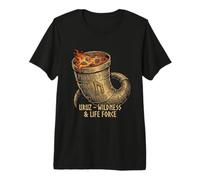 Corne de Runes germanes Celtes T-Shirt Haut de Gamme