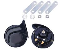Corne de Voiture Kit Double Tonalité Klaxon de Voiture Forme D'escargot, Universel 12V 150dB Klaxon à Air Haute Parleur Pour Voiture, Camion, Moto (1 paire)