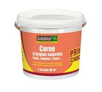 Solabiol Engrais Corne Broyée Traditionnelle - 100% corne - Action rapide & longue durée - 4 kg