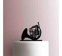 Corne française - Décoration de gâteau en acrylique 20,3 cm de large/rose