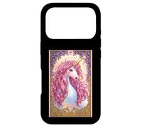Corne Licorne avec crinière Rose Cheval Hobby Cheval Coque pour iPhone 17 Pro