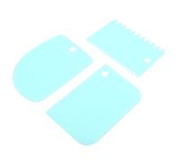 Corne Patisserie, ANGGREK 3 Pcs Grattoirs De Cuisson Spatules À La Crème Outils De Pâtisserie Grattoir À Pâtisserie Souple Grattoir À Pâte De Cuisine DIY Crémier Grattoir Kit Outils À Domicile(Bleu)