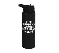 Corned Beef Hash Apparel - Design amusant pour les amateurs de haschisch Stainless Steel Insulated Water Bottle