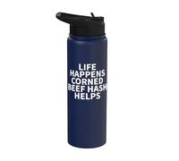 Corned Beef Hash Apparel - Design amusant pour les amateurs de haschisch Stainless Steel Insulated Water Bottle