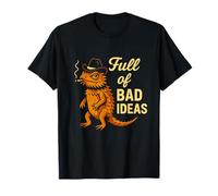 Corned Lizard Full of Bad Ideas Sarcastic Western Cowboy T-Shirt