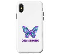 Cornelia De Lange Syndrome CdLS Ruban Violet Coque pour iPhone X/XS
