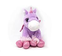 Cornelissen - Doudou - Licorne violette assise avec yeux globulaires - 20 cm