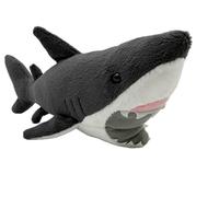 Cornelißen Peluche Requin Blanc, Environ 27 cm de Long, Grise, Jouet en Peluche, Cadeau pour Enfant