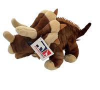 Cornelißen Peluche Tricératops, 28 cm, Marron, Jouet Dinosaure en Peluche, Cadeau pour Enfants