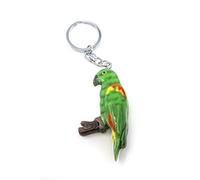 Cornelißen Porte-clés Amazone en bois et métal Perroquet Oiseau Ara