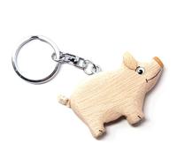 Cornelißen Porte Clés Cochon en Bois et Métal Cochon Porte Bonheur