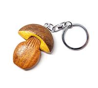 Cornelißen - Porte-clés en bois - Champignon en pierre, marron, ca. 5,5cm