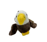 Cornelißen Porte-clés en Peluche Aigle à tête Blanche, Marron, 9 cm, Oiseau en Peluche, Cadeau pour Enfants