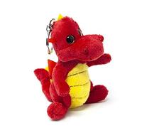 Cornelißen Porte-clés en peluche - Dragon rouge - 18 cm