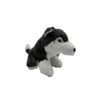 Cornelißen Porte-clés en Peluche Husky H 14 cm, Chien en Peluche Noir, Cadeau pour Enfants