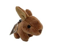 Cornelißen Porte-clés Lapin en Peluche H 12 cm, Marron, Cadeau pour Enfant