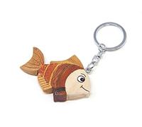 Cornelißen Porte-clés poisson rouge en bois et métal - Poissons animaux animaux