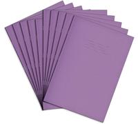 Cornell Lot De 10 Cahiers D'exercice A4 Lignés 80 Pages 8 Mm Violet