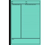 Cornell Notebook A4: Cornell Note-Taking System Paper for High School, College, University Students Vintage Cover 110 pages