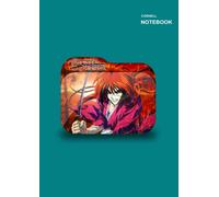 Cornell Notes: 110 Pages, Notes Cornell, (8.27 X 11.69 Inches) A4, Rurouni Kenshin Wandering Samurai Manga Design Notebook Cover.