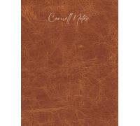 Cornell Notes Leather Edition: Faux Leather Paperback | 220 Cornell Note-Taking Pages for Study, Lectures, Meetings & Review