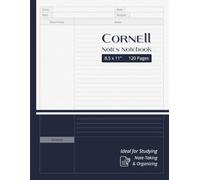 Cornell Notes Notebook | 8.5 x 11 in | 120 Pages: Cornell Method For Note Taking - Perfect For Study Sessions, Lecture Notes, Exam Preparation, and ... For Students, Teachers, and Professionals