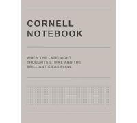 Cornell Notes Notebook: Cornell Note-Taking System, Large Size, (8.5 ″x 11 ″), 120 Pages, Organizing Notes Cornell Note-Taking System Paper for High ... Students | Cornell Notes: Cornell Notebook