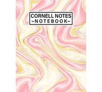 Cornell Notes Notebook: Pretty Note Taking System Notebook College Ruled - Great Way To Use Notes Taking System For School And University.