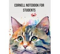 Cornell Notes-taking Notebook for students: Cute cat cover edition