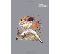 Cornell Ruled Sketchbook: Cornell Notes, 110+ Pages, A4 (8.27 X 11.69 Inches), Rurouni Kenshin Wandering Samurai Sagara Sanosuke Grey Notebook Cover.