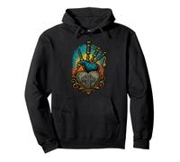 Cornemuse are Life Heartbeat Cross Musician Pride Art Sweat à Capuche