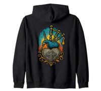 Cornemuse are Life Heartbeat Cross Musician Pride Art Sweat à Capuche