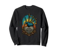 Cornemuse are Life Heartbeat Cross Musician Pride Art Sweatshirt