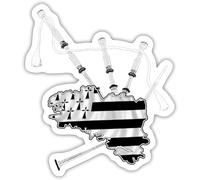Cornemuse Bretonne Bretagne Breizh Musique Celtique Autocollant Sticker