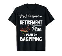 Cornemuse écossaise jouant à la retraite T-Shirt