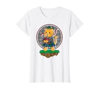 Cornemuse écossaise pour Chat - Musician Band Rockstar T-Shirt Graphique avec Valeur, Femme, Blanc, M