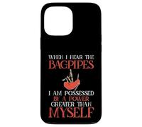 Cornemuse Humour Possédée par Great Power Cornemuse Coque pour iPhone 13 Pro Max