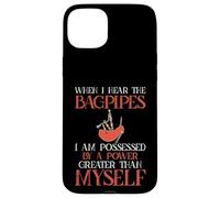 Cornemuse Humour Possédée par Great Power Cornemuse Coque pour iPhone 15 Plus