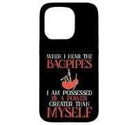 Cornemuse Humour Possédée par Great Power Cornemuse Coque pour iPhone 15 Pro
