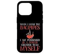 Cornemuse Humour Possédée par Great Power Cornemuse Coque pour iPhone 16 Pro