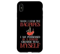Cornemuse Humour Possédée par Great Power Cornemuse Coque pour iPhone XS Max