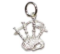 Cornemuse PETITE breloque en argent sterling .925 x 1 breloques écossaises d'Ecosse