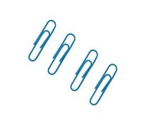 Corner Cabin Lot de 150 grands trombones de 5,1 cm - Accessoires de fournitures de bureau de couleurs assorties - Aiguille à papier mignonne - Marque-page multicolore (bleu)