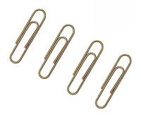 Corner Cabin Lot de 150 trombones Jumbo Grande taille 50 mm - Accessoires de fournitures de bureau de couleurs assorties - Aiguille à papier mignonne - Marque-page multicolore (marron)