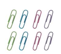 Corner Cabin Lot de 300 trombones - Accessoires de fournitures de bureau de couleurs assorties - Aiguille à papier mignonne - Marque-page multicolore (3,3 cm)