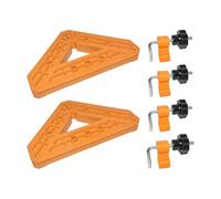 Corner Clamps - Nylon ABS, Precision Tool, Angle Clamps | 6-Piece Set, 45° And 90° Fixing, Woodworking Accessories, Miter Panels, Home Cutting, Furniture, Offices, Outdoor, Indoor