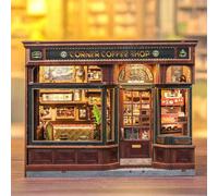 Corner coffee shop - maquette booknook serre-livre