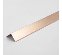 Corner Guard Strip, 3pcs 0.9m Aluminum Alloy Prevent Collision Right Angle Metal, Tile Stainless Steel Edging Decoration Living Room Corner Protector(Rose Gold,50x50mm)(Brushed Titanium,20x20mm)