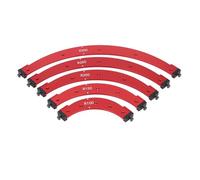 Corner Jig Template Set R100 300, Aluminum Alloy Router Radius Templates, Professional Woodworking Tool for Trimming Round Corners, Includes 5 Templates and 10 Positioning