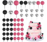 CORNER LACE 52 fille et femme décorant le château - rose rose bleu argent dessert Château Cupcake ingrédients, fête d'anniversaire bébé douche sexe révéler les fournitures de gâteau